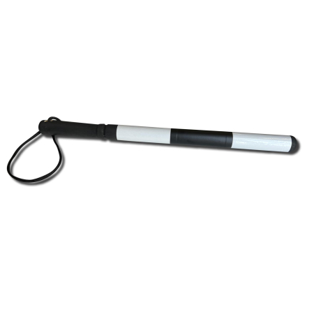 Жезл светоотражающий ГИБДД, белый, черный, дерево - интернет магазин Полигон