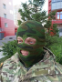 Маска п/ш  Стрекоза (3 отв.), зеленый кмф - интернет магазин Полигон