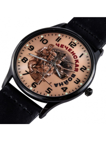 Часы наручные «Чеченская война», бежевый, черный - интернет магазин Полигон