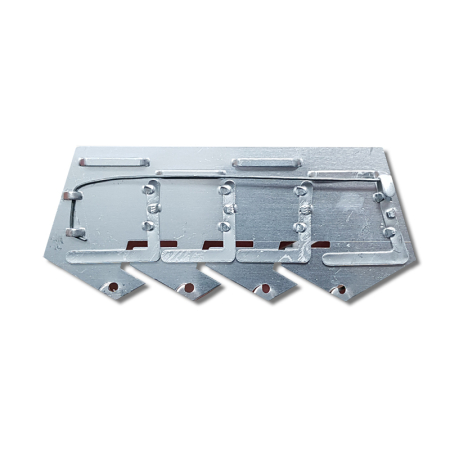 Орденская колодка № 4, серебристый, алюминий - интернет магазин Полигон