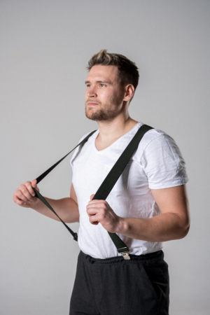 Подтяжки рифленые, оливковый - интернет магазин Полигон