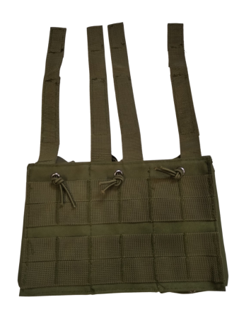 Подсумок под магазин АК (3 отделения, олива), оливковый - интернет магазин Полигон