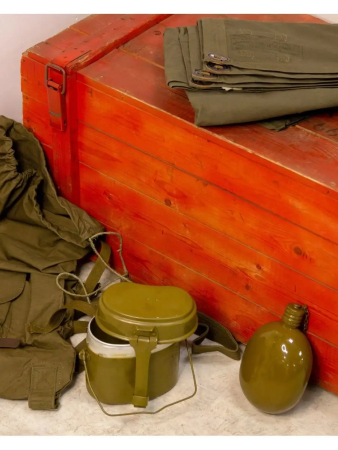 Фляга армейская, оливковый, алюминий, 0,7 л - интернет магазин Полигон