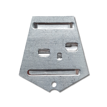 Орденская колодка № 1, серебристый, алюминий - интернет магазин Полигон